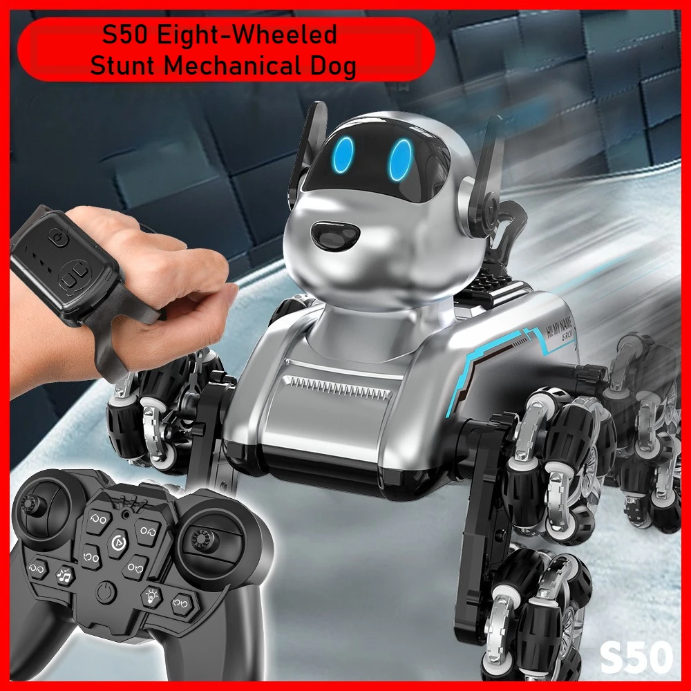 Remote Control Car - S50 روبوت ذكي الكلب لفتة الاستشعار