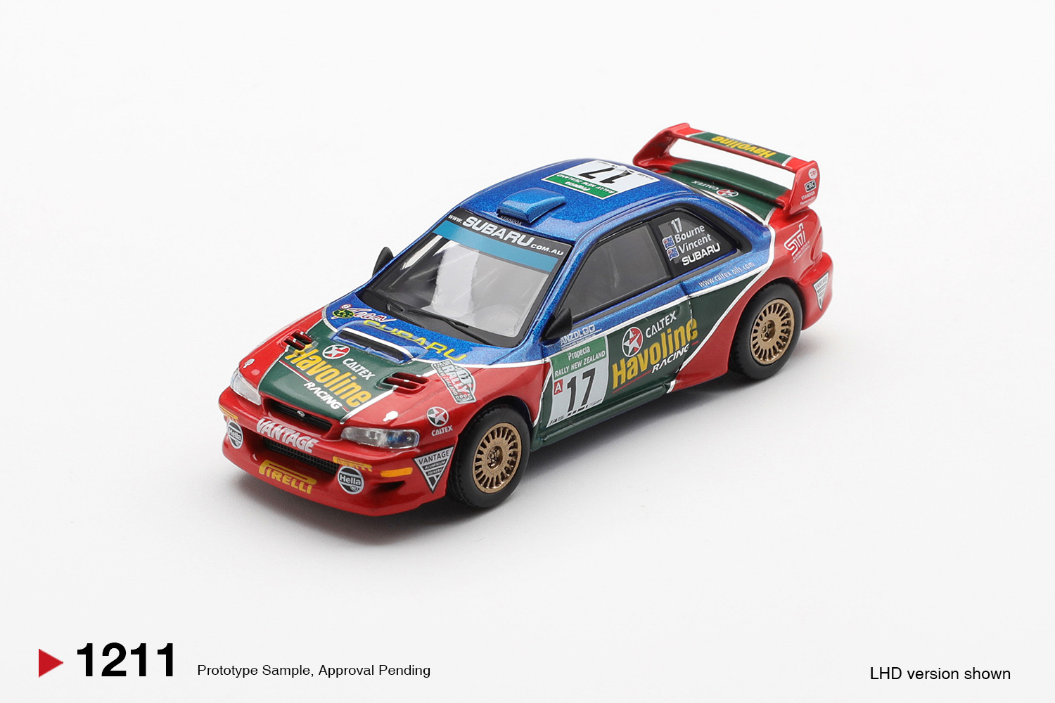 Kids Toys New Zealand - مينيجت 1:64 سوبارو إمبريزا دبليو آر