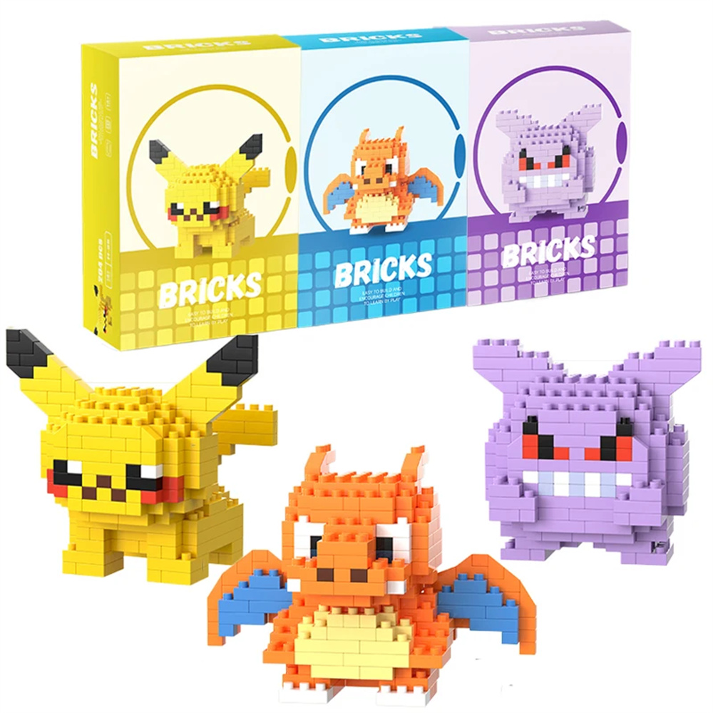 Kids Toys Lego - مكعبات بناء صغيرة لشخصيات بوكيمون مثل