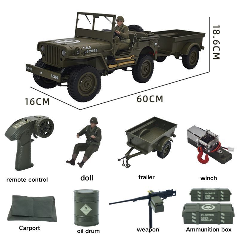 Kids Toys Jeep - سيارة JJRC C8815 RC طراز جيب