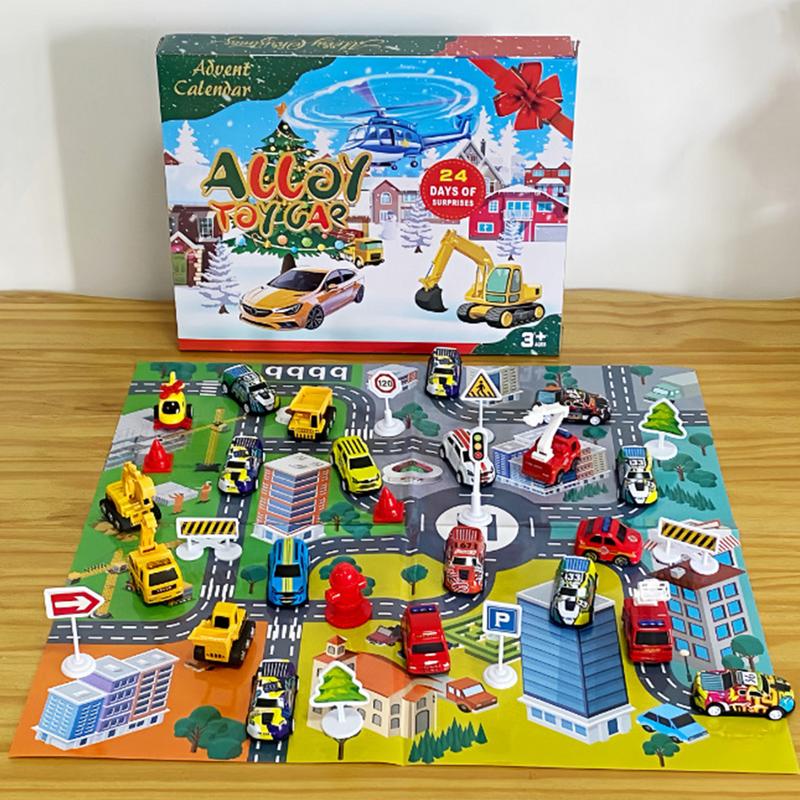 Kids Toys Christmas 2025 - 24 قطعة مجموعة ألعاب السيارة عيد
