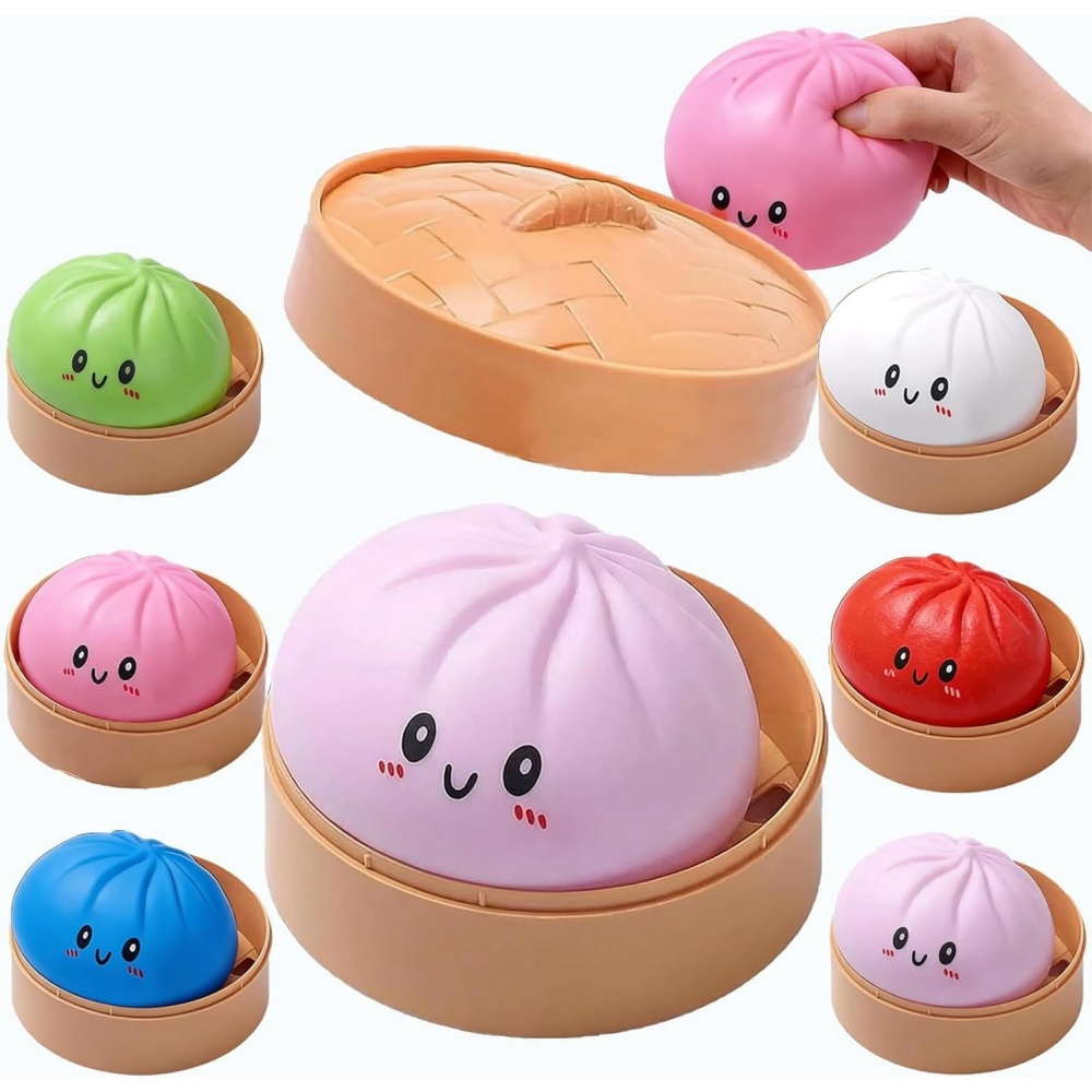 Kids Toys Dumplings - كرة ضغط كبيرة على شكل زلابية
