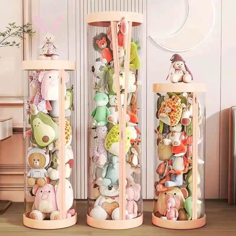 برميل تخزين ألعاب محشوة شفاف ب - مراجعة Soft Plush Doll وسعره