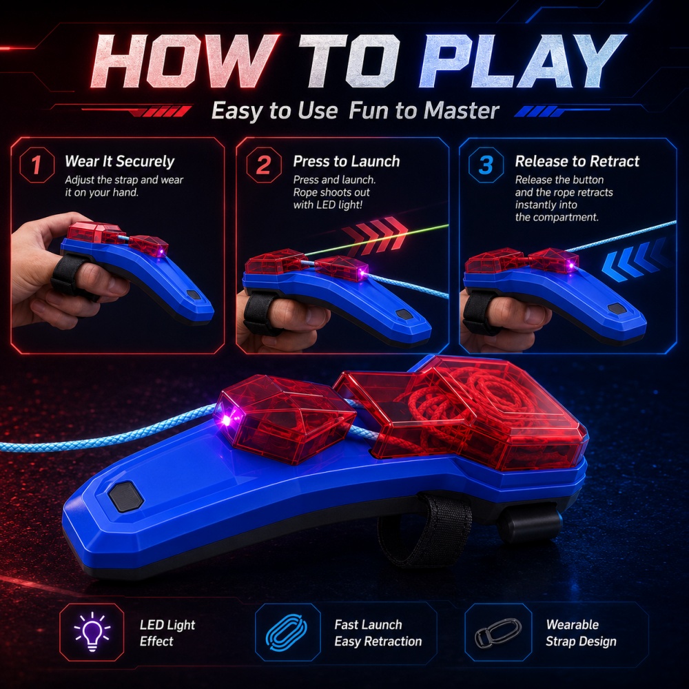قاذف حبال إبداعي بتصميم خيط ال - مراجعة Kids' Toy وسعره
