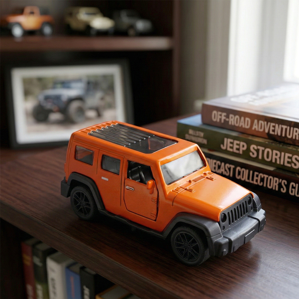 نموذج سيارة جيب رانجلر برتقالي - مراجعة Kids Toys Jeep وسعره