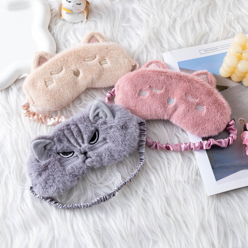 قناع نوم لطيف على شكل قطة للنس - مراجعة Soft Plush Doll وسعره