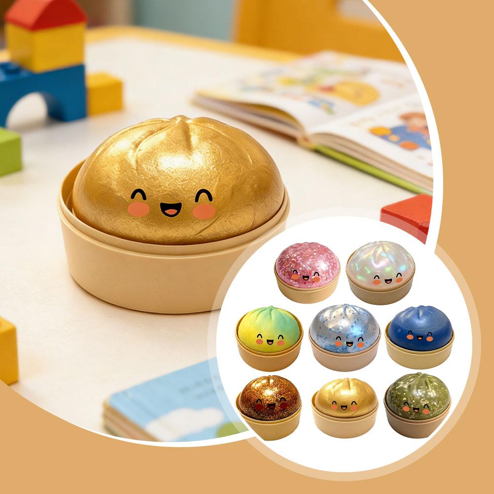 لعبة سكويشي على شكل زلابية واق - مراجعة Kids Toys Dumplings وسعره