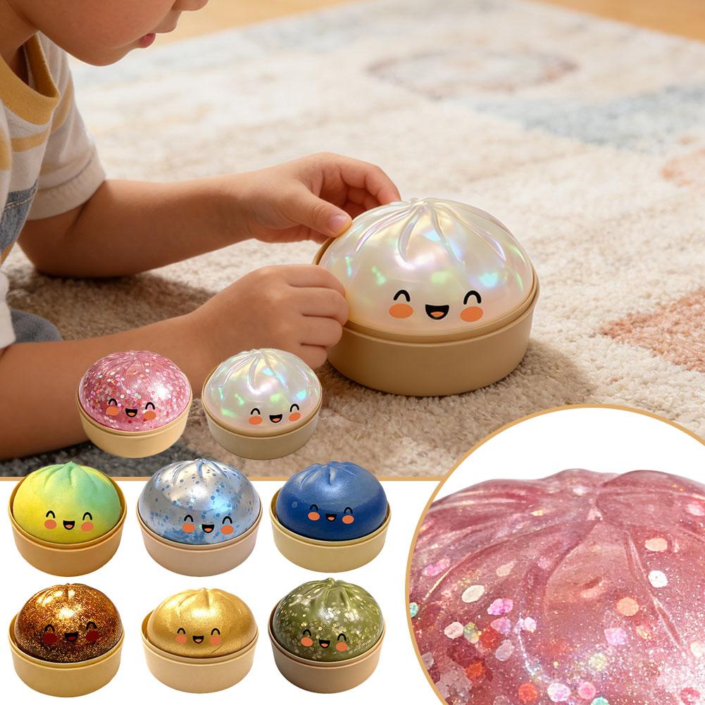 لعبة سكويشي على شكل زلابية واق - مراجعة Kids Toys Dumplings وسعره