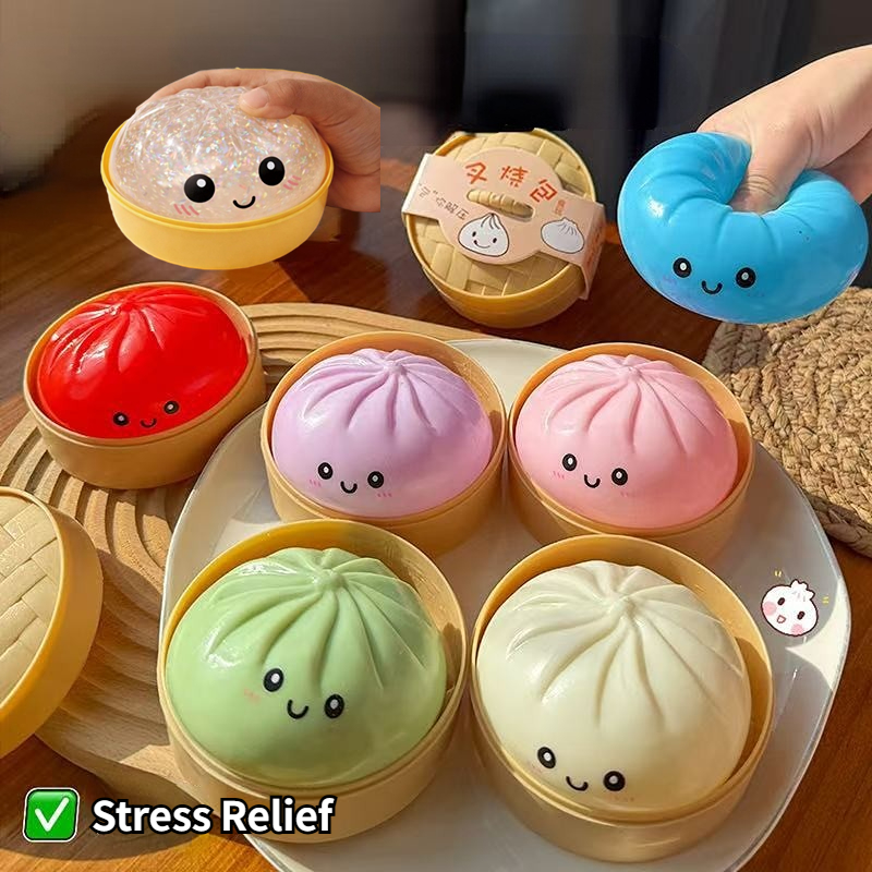 لعبة سكويشي على شكل زلابية بطو - مراجعة Kids Toys Dumplings وسعره