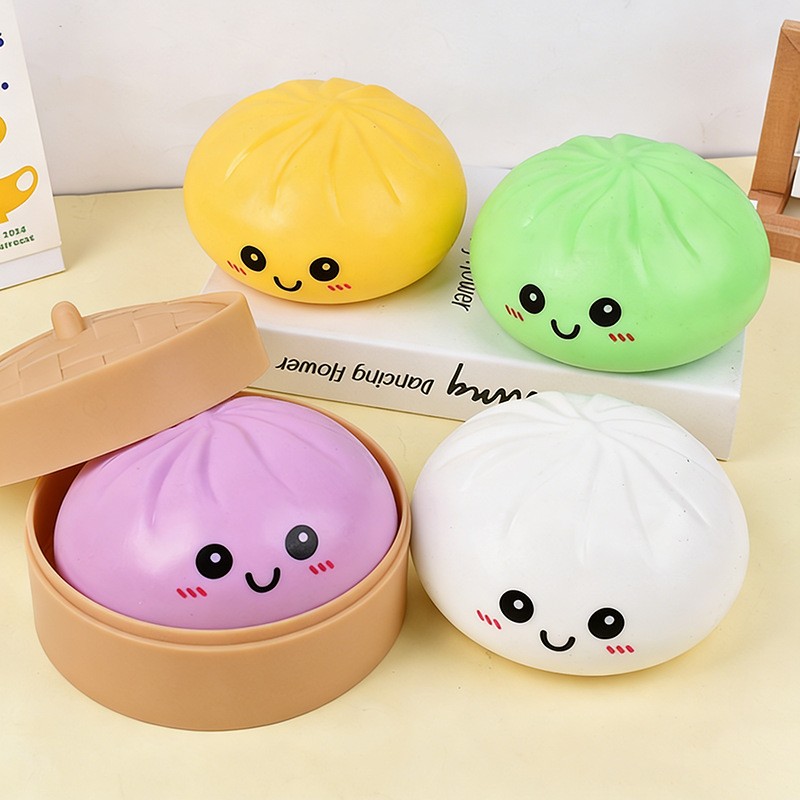 لعبة سكويشي على شكل زلابية بطو - مراجعة Kids Toys Dumplings وسعره