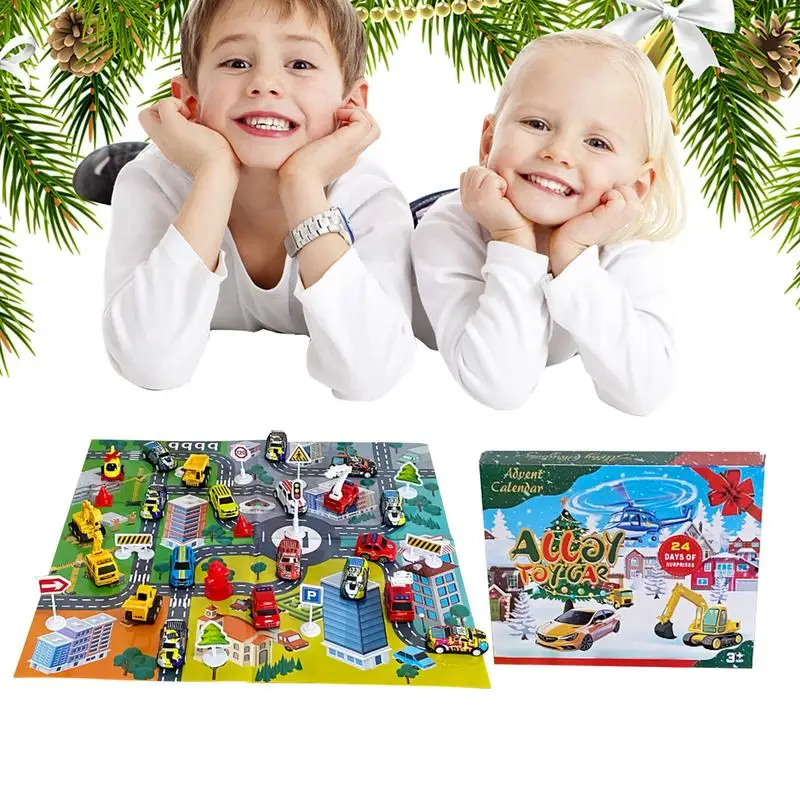 24 قطعة مجموعة ألعاب السيارة ع - مراجعة Kids Toys Christmas 2025 وسعره