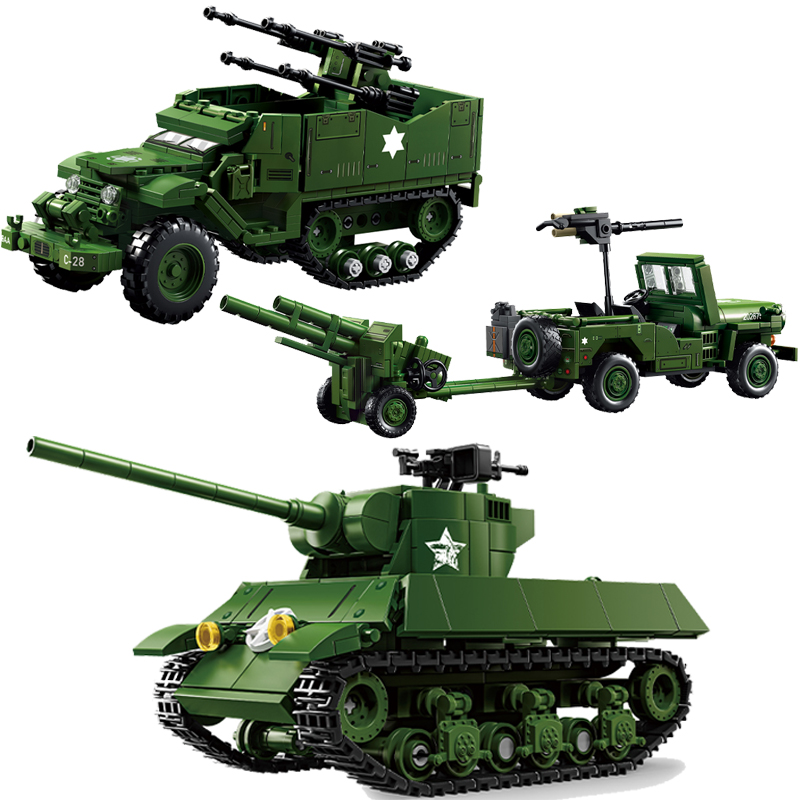 مكعبات بناء سلسلة الدبابات الع - مراجعة Kids Toys Jeep وسعره