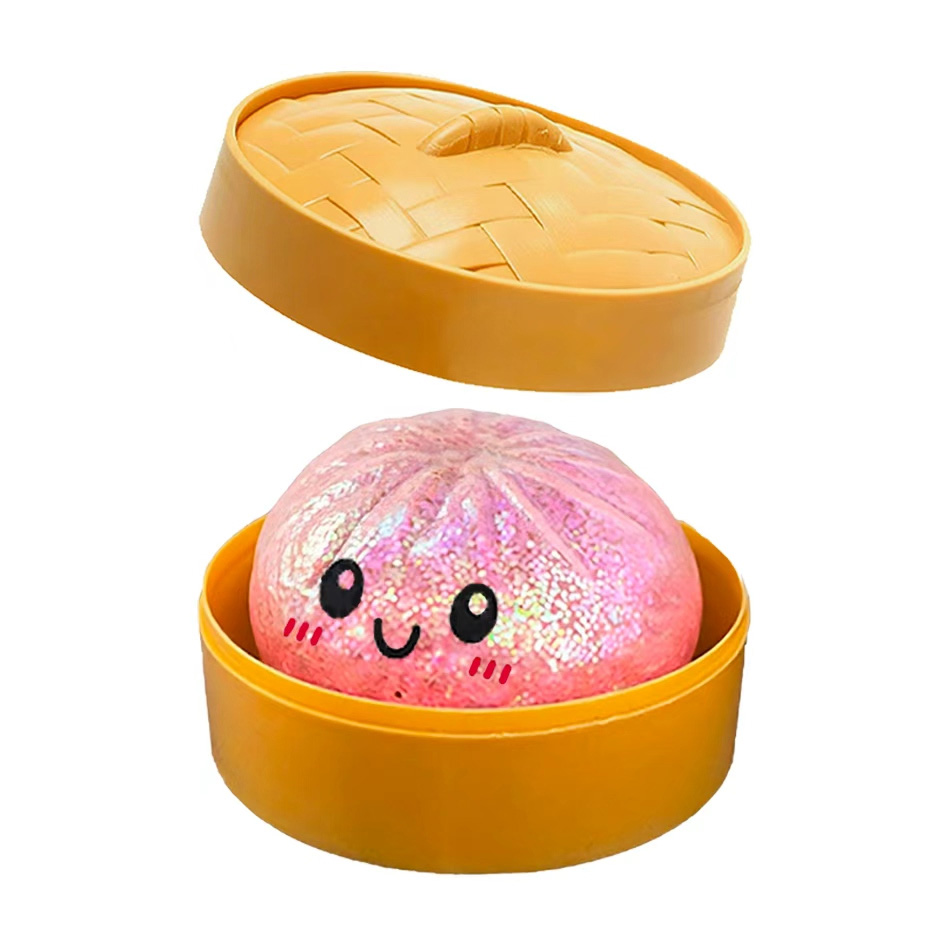 كرة ضغط نادرة بلون ذهبي لامع ع - مراجعة Kids Toys Dumplings وسعره