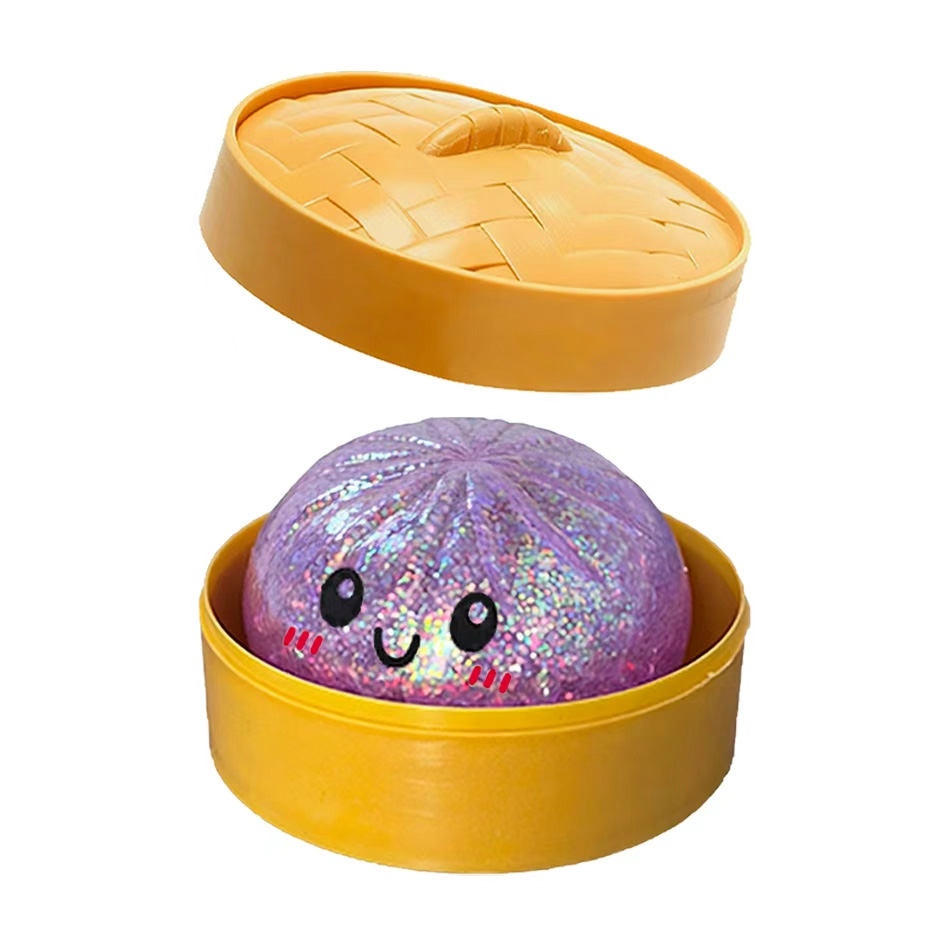 كرة ضغط نادرة بلون ذهبي لامع ع - مراجعة Kids Toys Dumplings وسعره