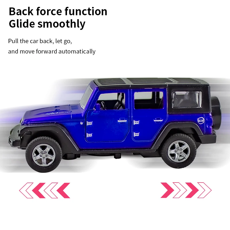 1:36 سبيكة JEEPS رانجلر نموذج  - مراجعة Kids Toys Jeep وسعره